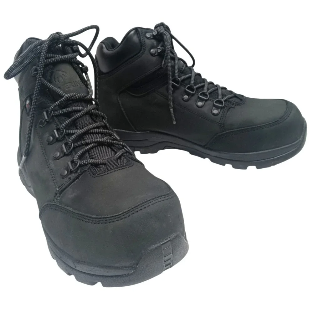 Wolverine‎ Grayson Mid Steel Toe Black Waterproof Work Boots W211042 Men Size 9